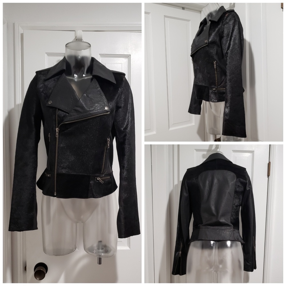 Cote By Improvd Cowhide Leather Motorcycle Jacket